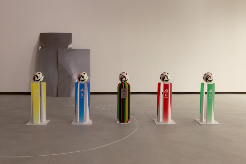 Football plinths for the 2024 Euros