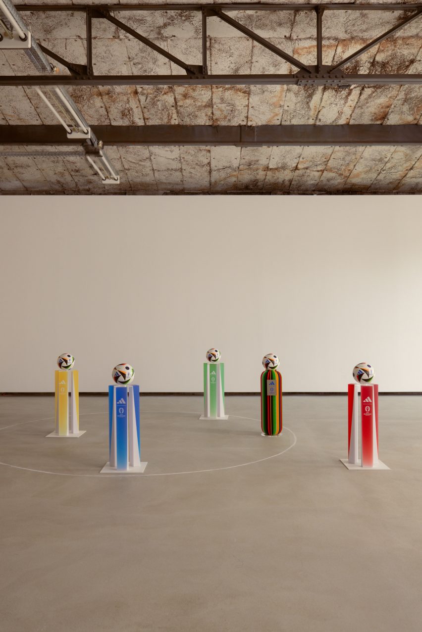 Euro 2024 matchball plinths