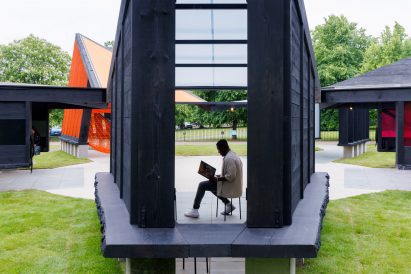 The Library of Unread Books at the Serpentine Pavilion