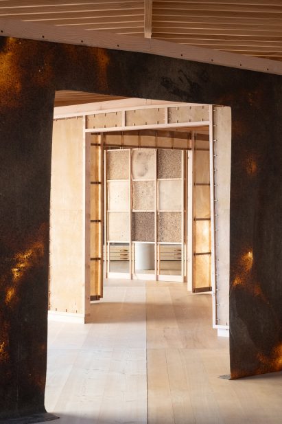 Geometric installation by Natural Material Studio and Office Kim Lenschow
