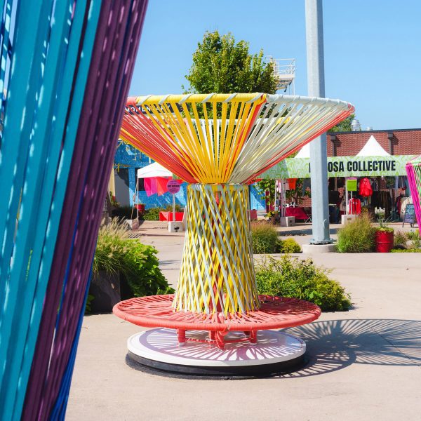 Chair installation by Esrawe + Cadena for FORMAT Festival, USA, 2023