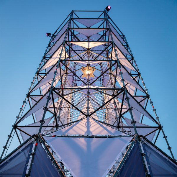 Light installation by Dennis Parren for Lowlands festival, USA, 2015