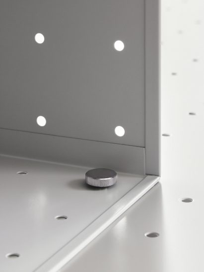 Fixing detail of Center Center storage, designed by Form Us With Love and produced by String Furniture