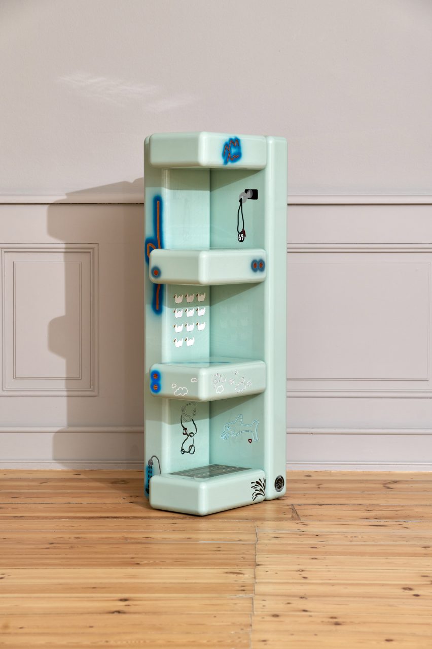 Turquoise shelf