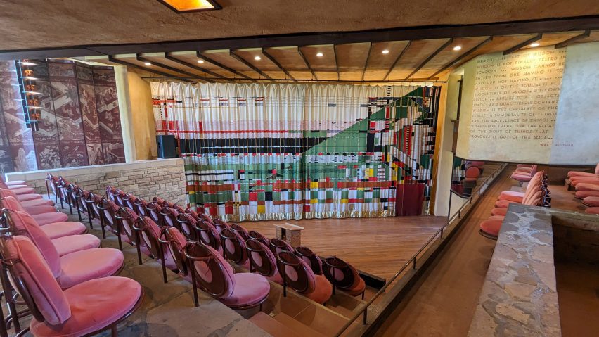 Red seats in theatre