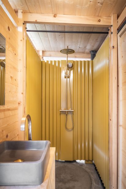 Shower room within The Curciu Fortified Church Ensemble in Romania