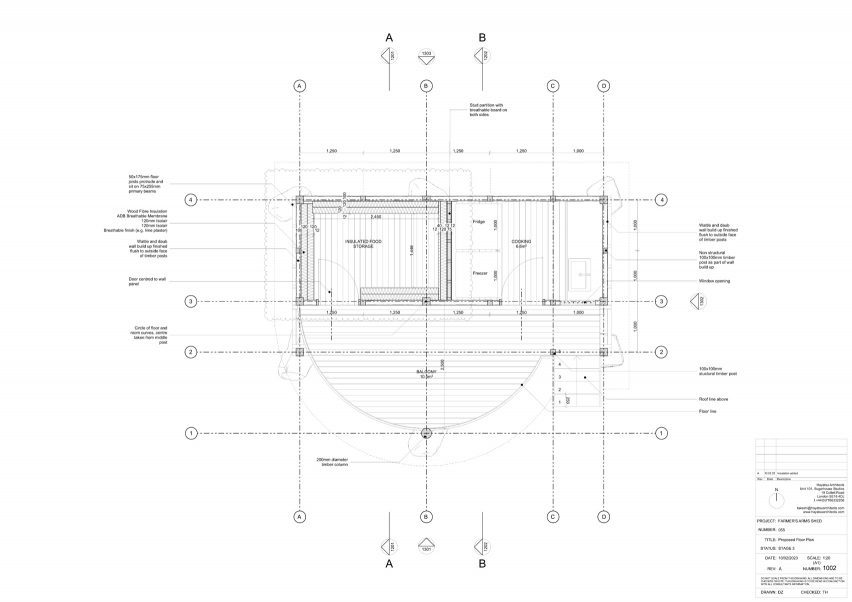 Floor plan of Farmer's Arms Cold Food Store by Hayatsu Architects