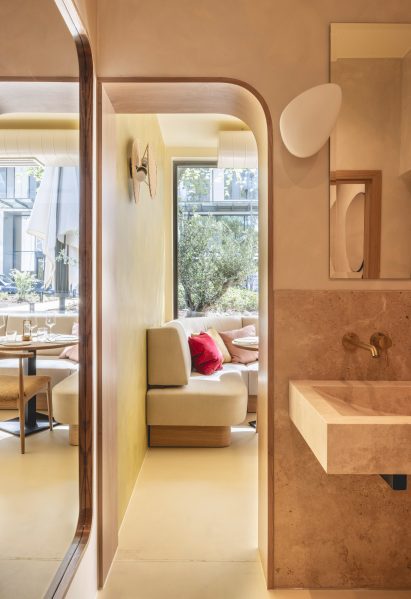 Bathroom interior within The Nest in Germany
