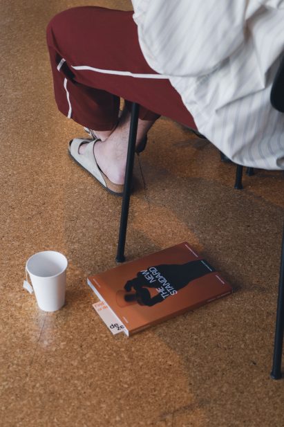 Magazine on a floor