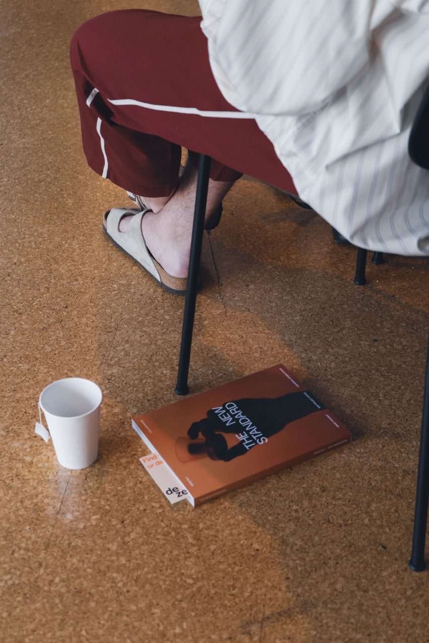 Magazine on a floor