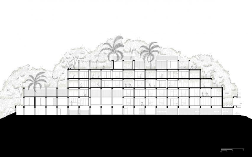 Large section drawing