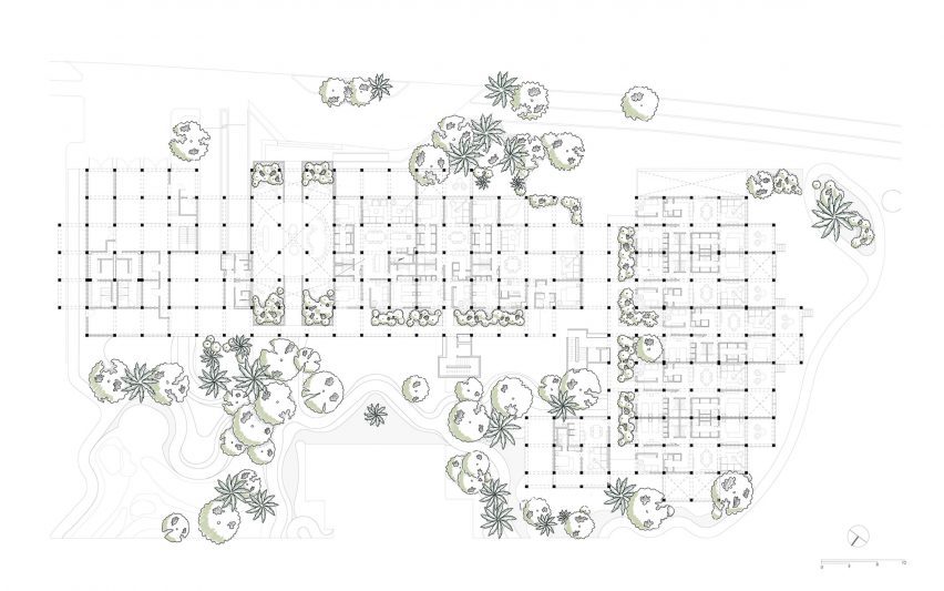 Architectural drawing of a plan
