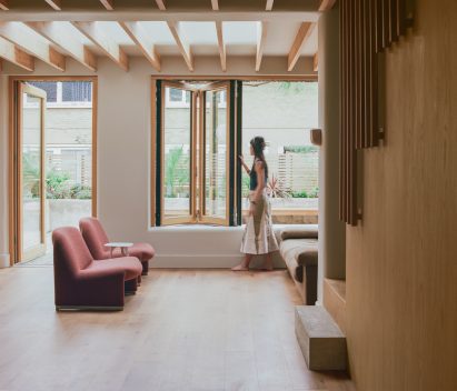 Living space interior at Trove home extension