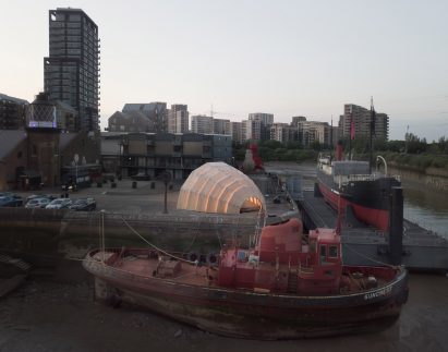 Armadillo pavilion in London