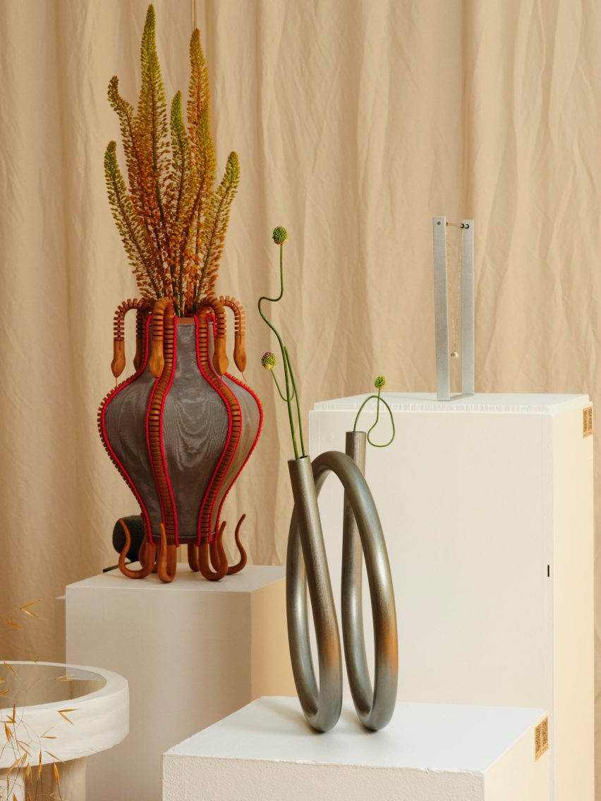 A spikey and swirly vessel