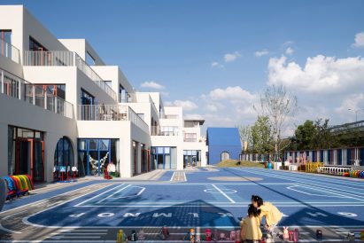 Sports field at Chinese nursery