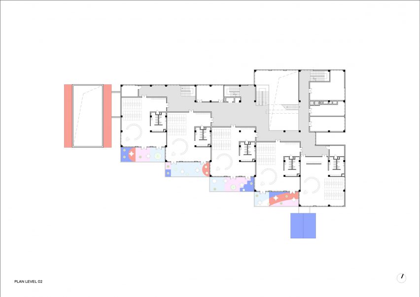 First floor plan of West Coast Kindergarten by CLOU Architects