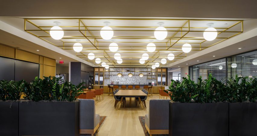 A dining area