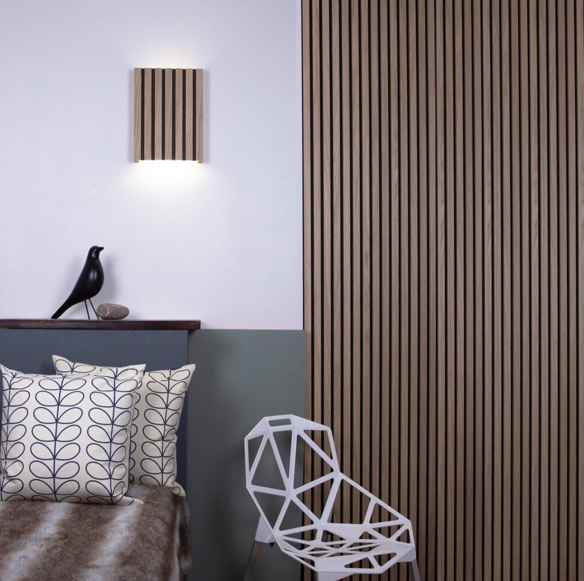 Wood Slat Wall Panel light by Tornado