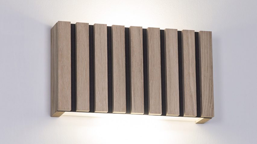 Wood Slat Wall Panel light by Tornado