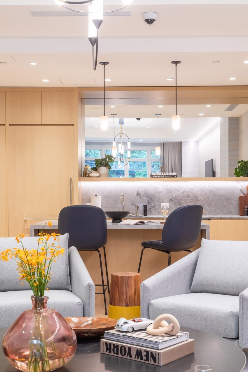 Kitchen with wood cabinetry