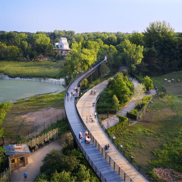 Treetop Trail at the Minnesota Zoo by Snow Kreilich Architects and Ten x Ten Landscape Architects