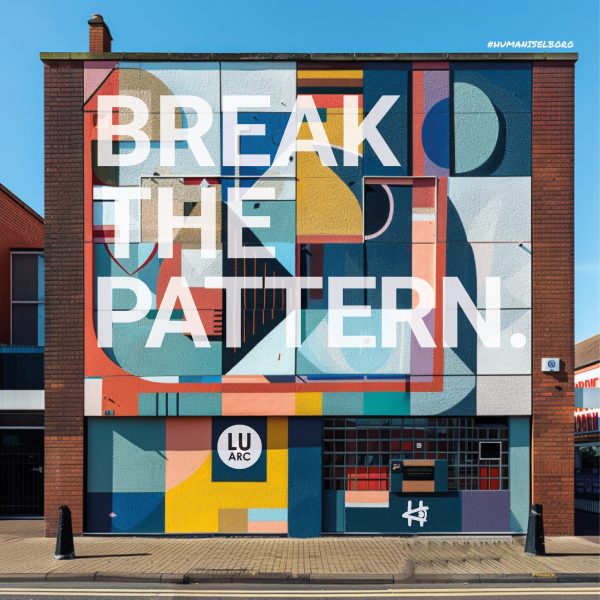 Photo of building with mural