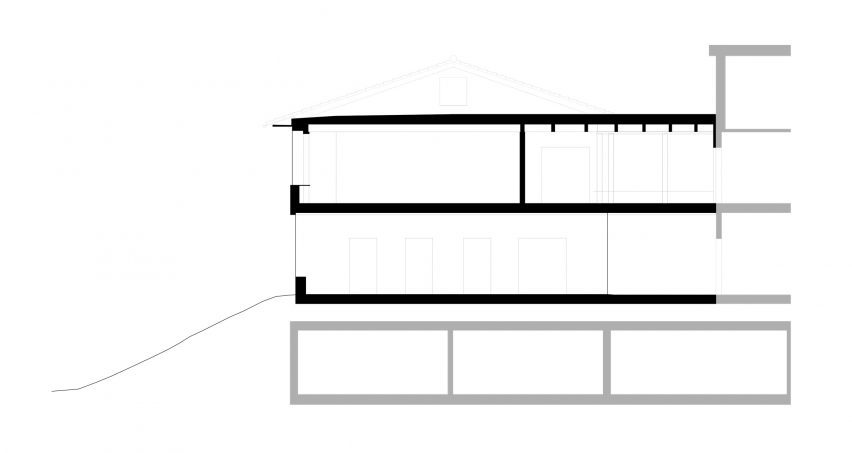 Section of Aeschi School in Switzerland by Haller Gut Architekten