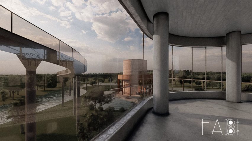 Rendering of museum