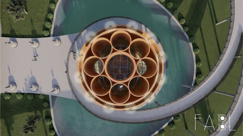 Rendering of museum