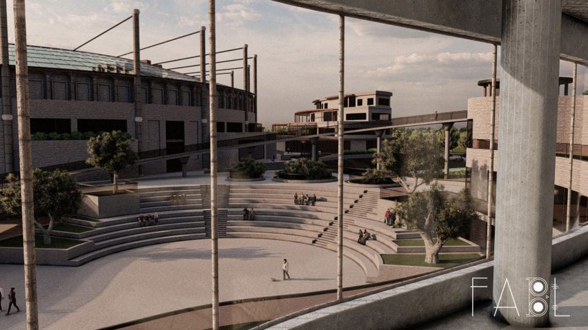 Rendering of museum