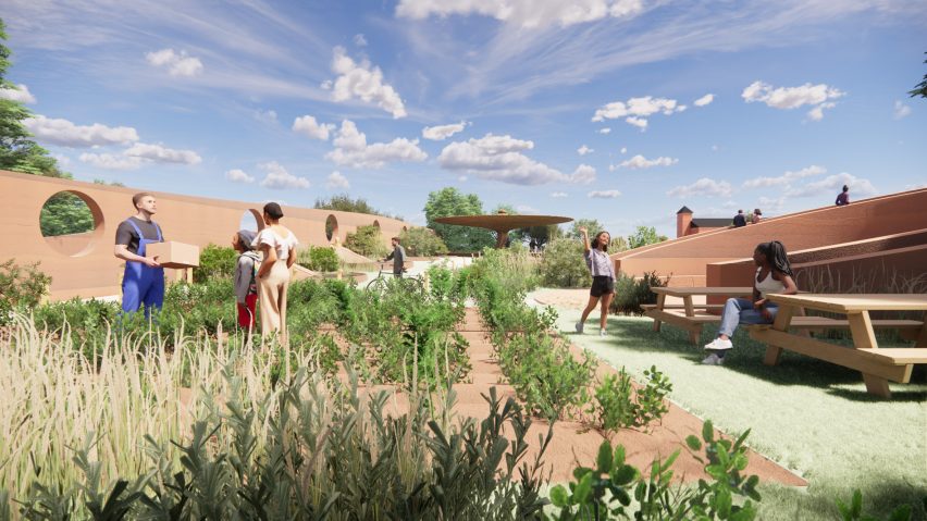 Rendering of memorial project by WXY Architecture