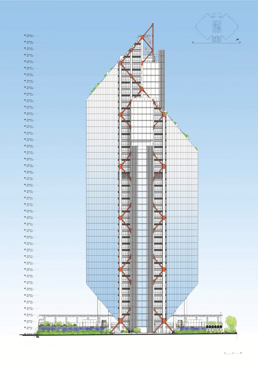 Atrio tower drawing