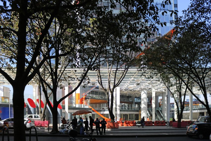 A platform through the trees
