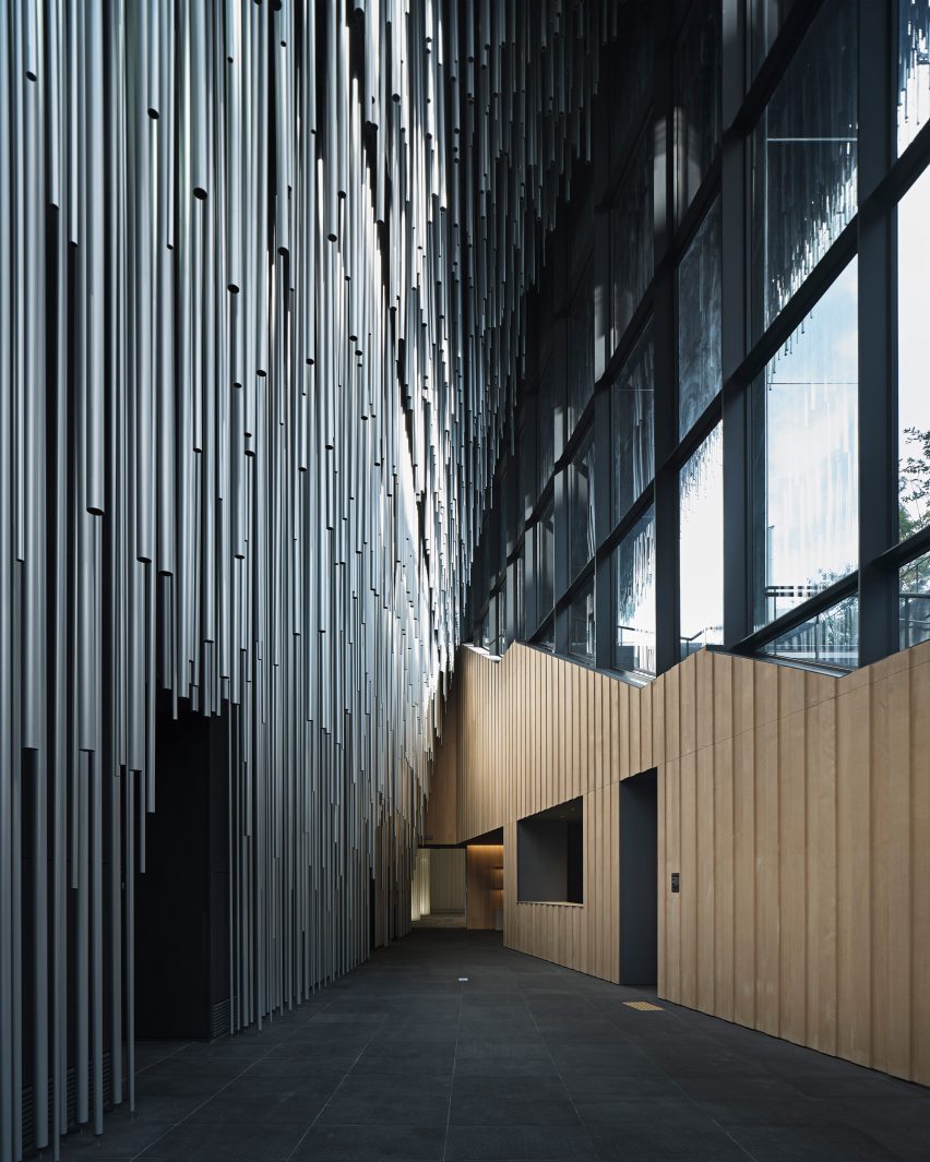 Interior of Audeum by Kengo Kuma
