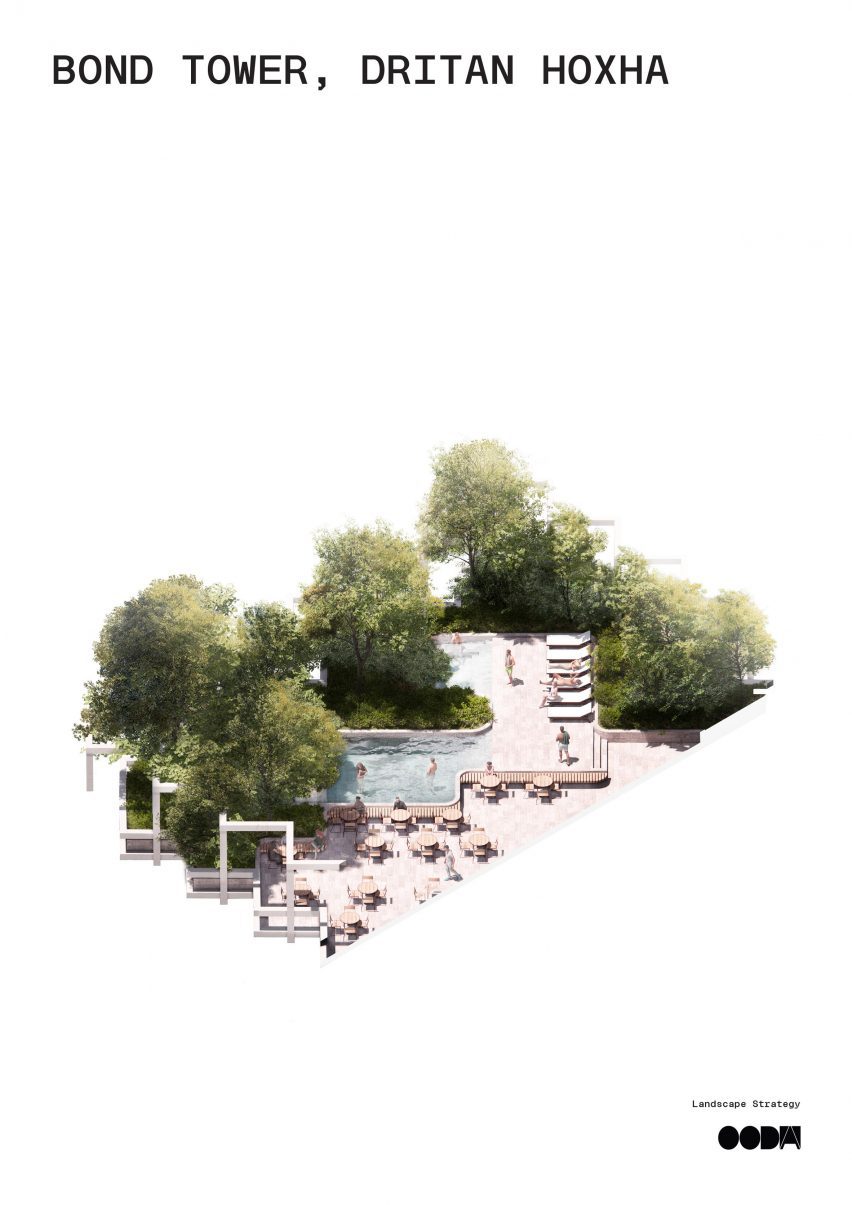 Roof garden at Bond Tower by OODA