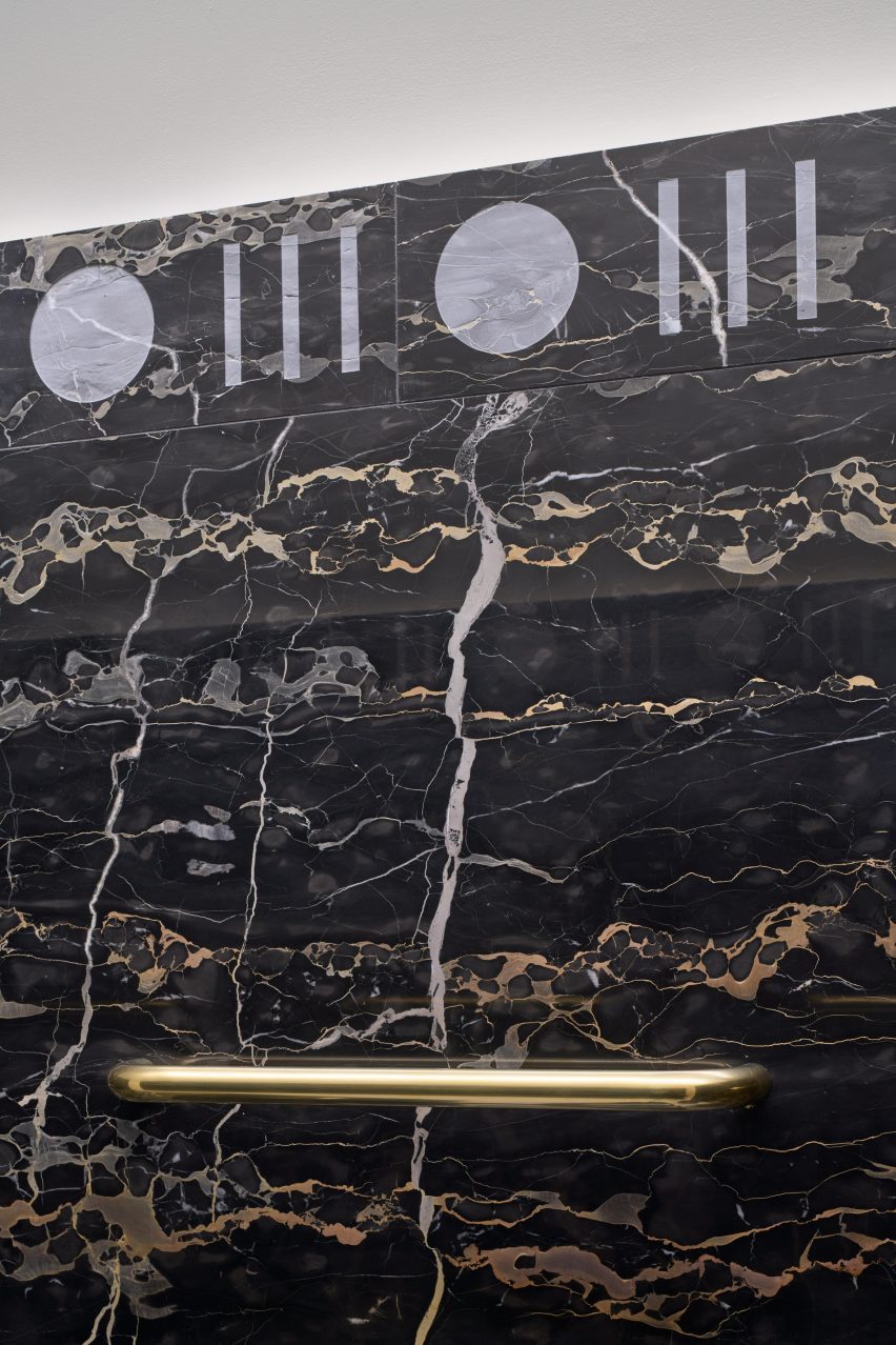 Marble glass bathroom