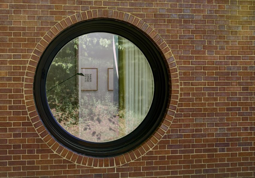Porthole window into the Brick House