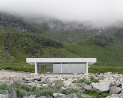 Exterior view of public centre by Jørgen Tandberg Architecture and Vatn Architecture