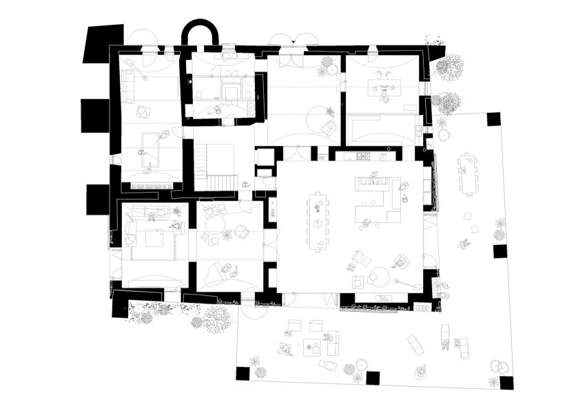 Floor plan of Casa 1627 by H Arquitectes