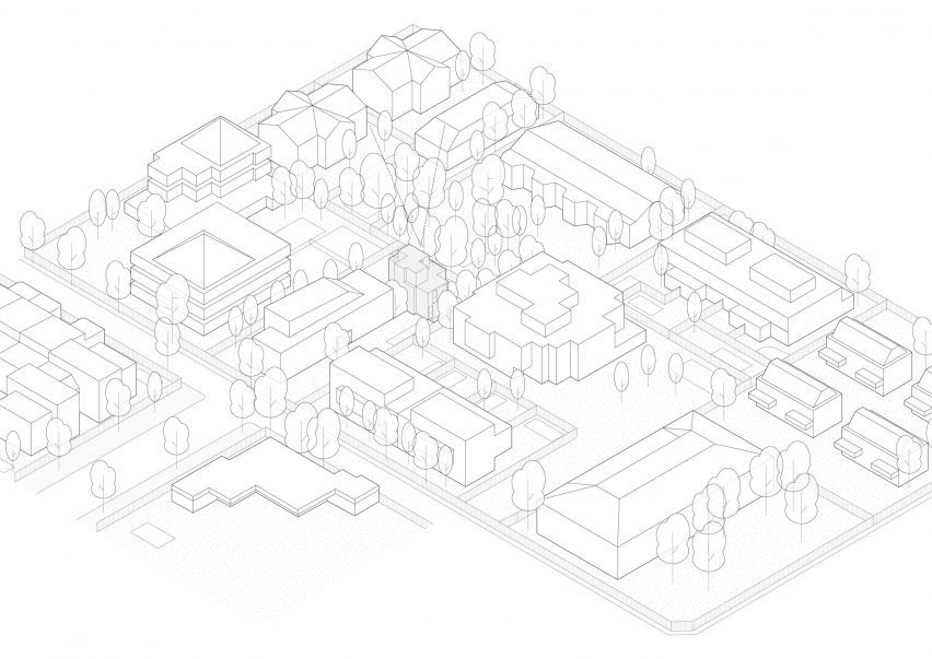 Axonometric site plan