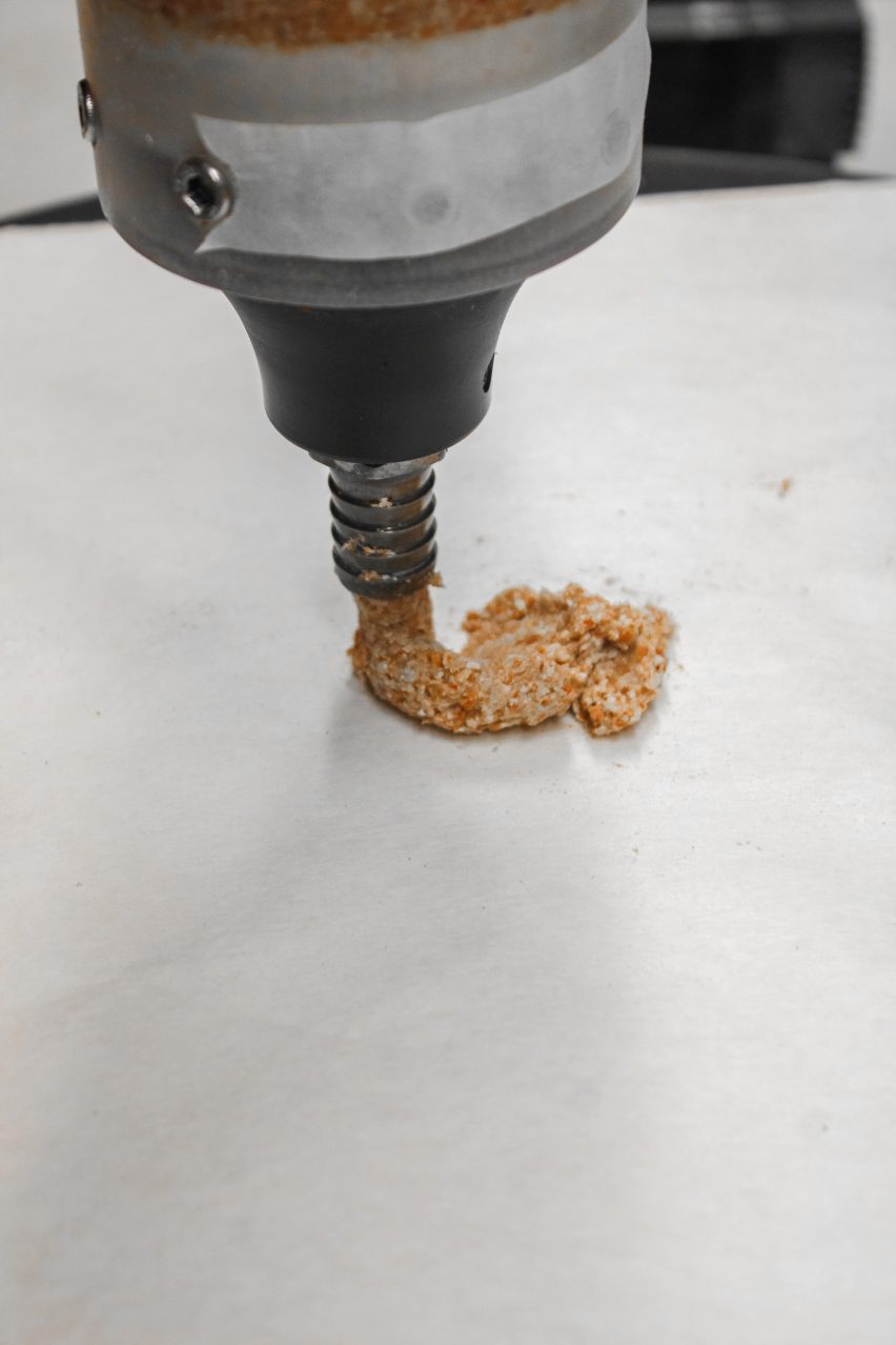 Lobsters being prepared to become 3D printing composite