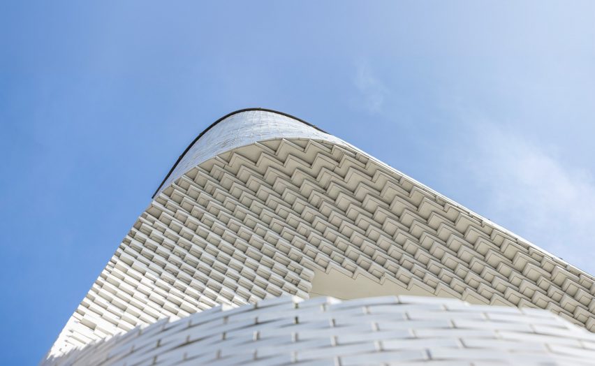 White glazed brick building in London