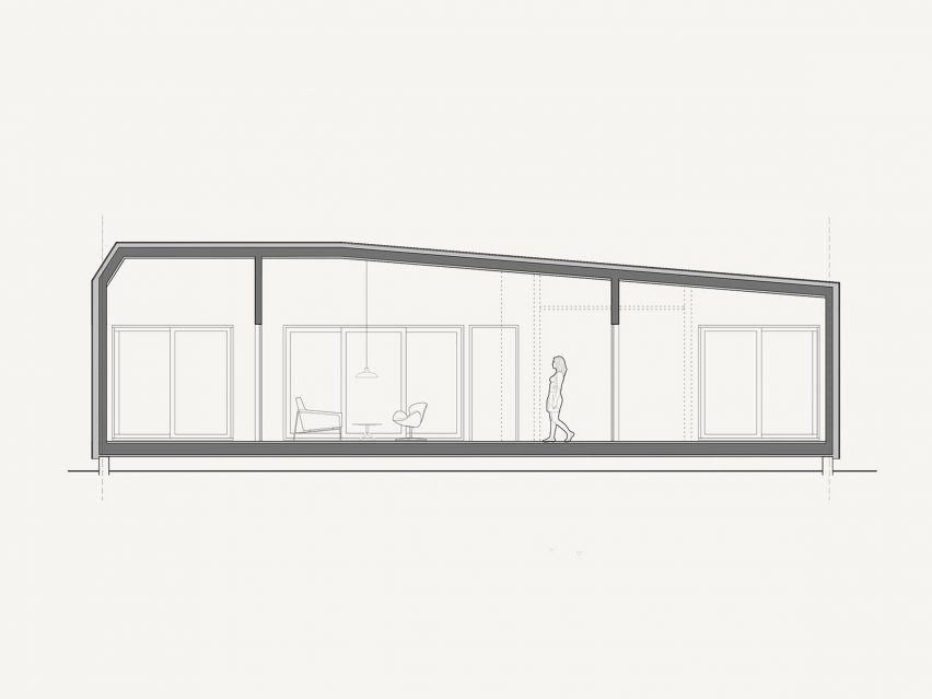 Plan of Cosmic ONE micro home by Cosmic