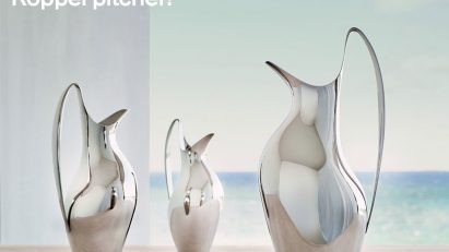 Three Georg Jensen pitchers