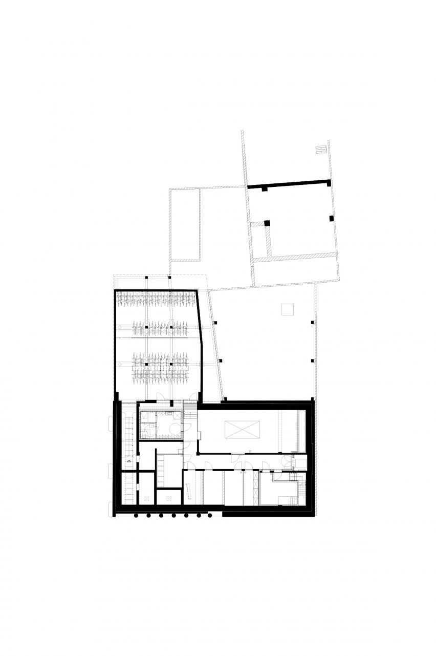 Basement plan of ACV-CSC-Metea by EVR Architecten