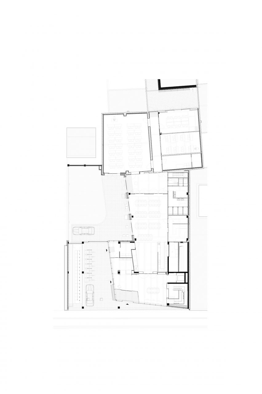 Ground floor plan of ACV-CSC-Metea by EVR Architecten