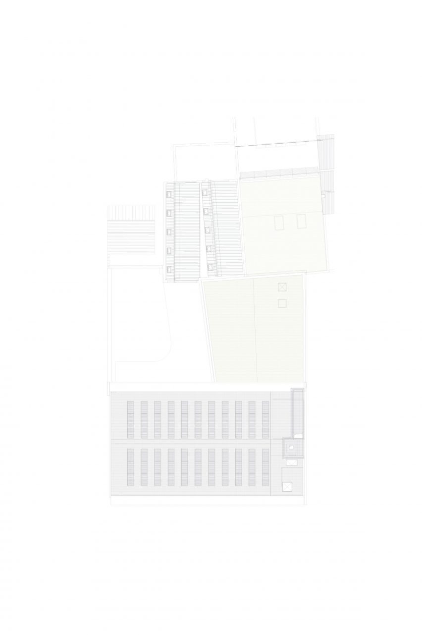Roof plan of ACV-CSC-Metea by EVR Architecten