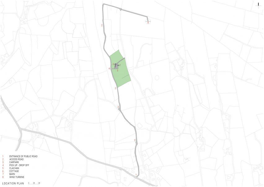 Location plan of Barneys Ruins by Patrick Bradley Architects
