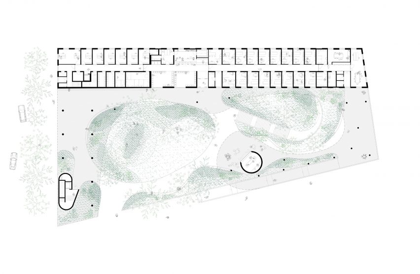 Ground floor plan of Carcavelos Health Complex